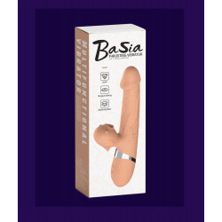 Wibrator-Basia Thtusting Vibrator 2 in 1 Tongue Vibrators USB